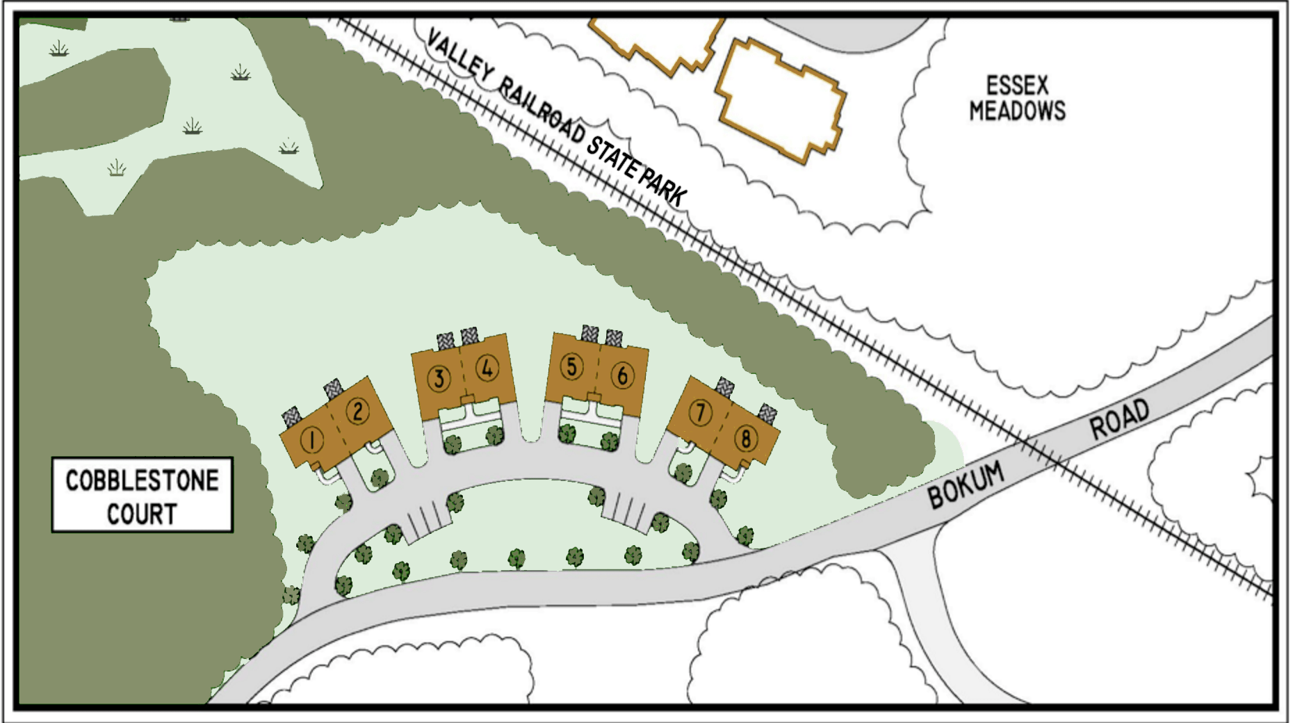 site map-cobblestone court essex ct