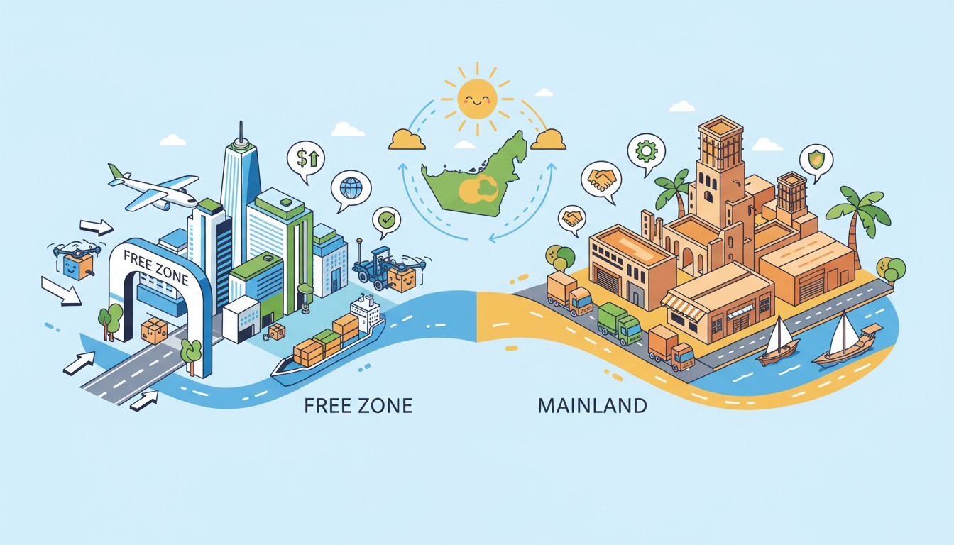Free Zone vs Mainland Shipping: Critical Differences That Affect Your Business
